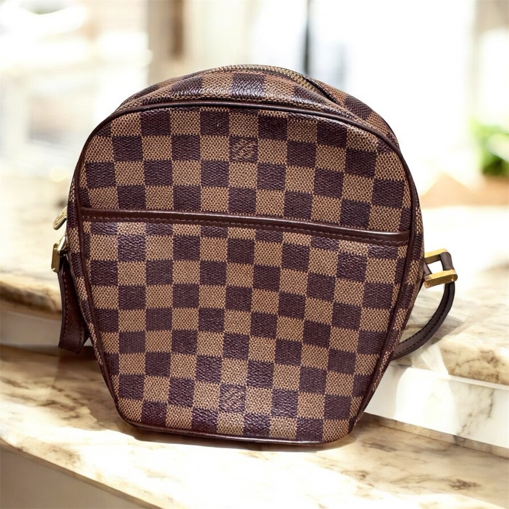 Louis Vuitton Brown Checkered Crossbody Bag